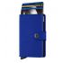 SECRID - Secrid mini wallet leather crisple blue black