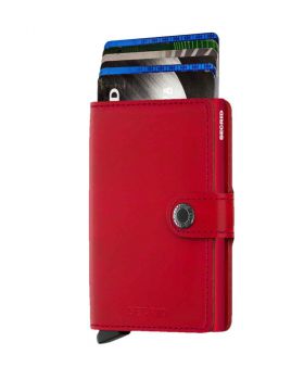 Secrid mini wallet leather original red-red