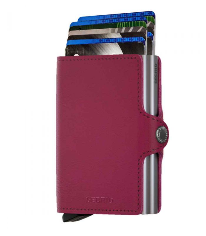 SECRID - Secrid twin wallet leather original fuchsia