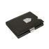 Exentri - Exentri slim wallet leather Solid black with RFID block