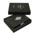 Exentri - Exentri slim wallet leather Mosaic black with RFID block