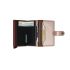 SECRID - Secrid mini wallet leather metallic rose bordeaux