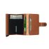 SECRID - Secrid mini wallet leather stitch linea caramello