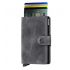 SECRID - Secrid mini wallet leather vintage grey black