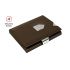 Exentri - Exentri slim wallet leather Nubuck brown with RFID block