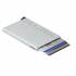 Secrid card protector aluminium in color silver lasered Secrid logo
