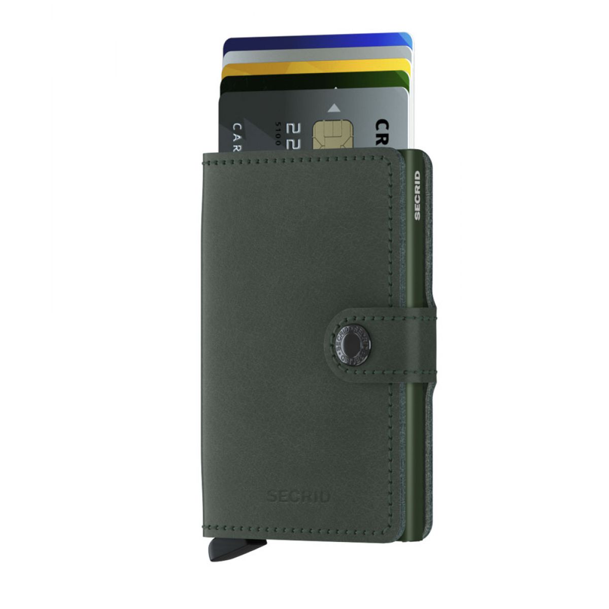 Vrijwillig los van mengsel Secrid mini wallet leather original green - M-green - 41,28€