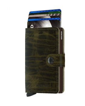 Secrid mini wallet leather Dutch Martin olive