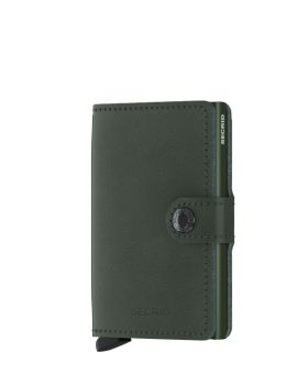 Secrid mini wallet leather original green