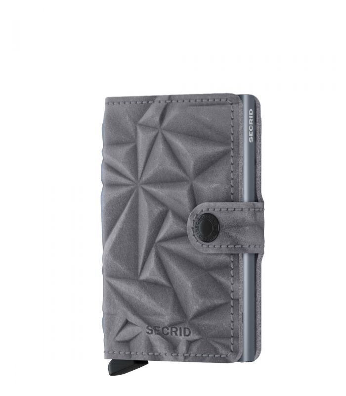 Secrid mini wallet leather prism stone