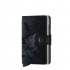 Secrid mini wallet leather stitch magnolia black