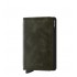 Secrid slim wallet leather vintage olive black