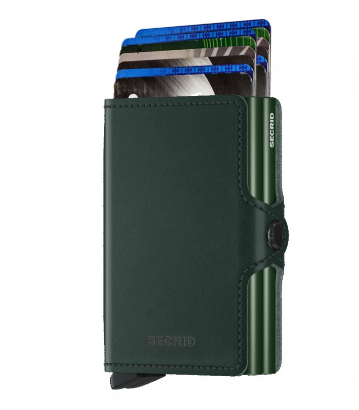 Secrid twin wallet leer original groen