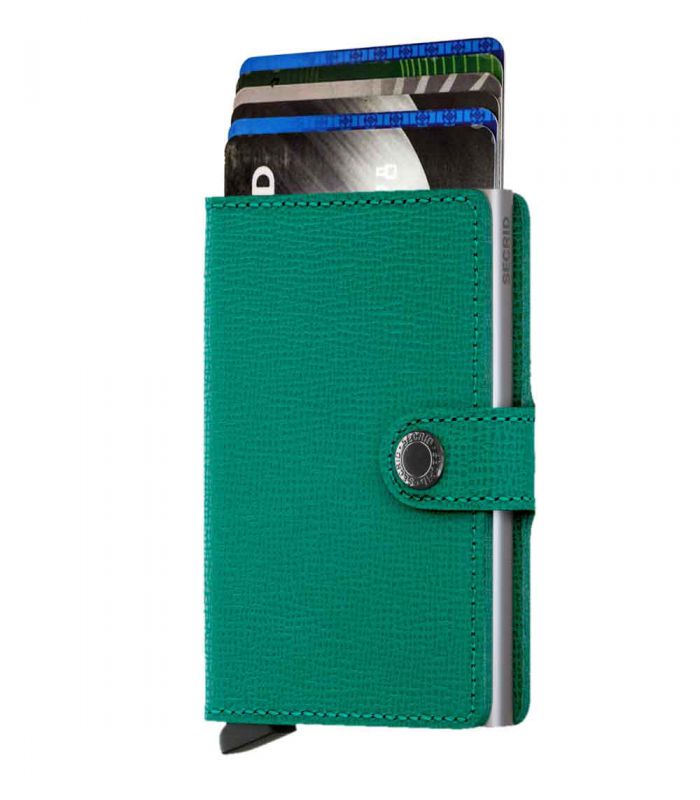 SECRID - Secrid mini wallet leather crisple emerald