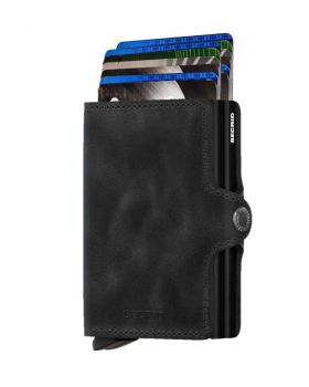 Secrid twin wallet leather vintage black