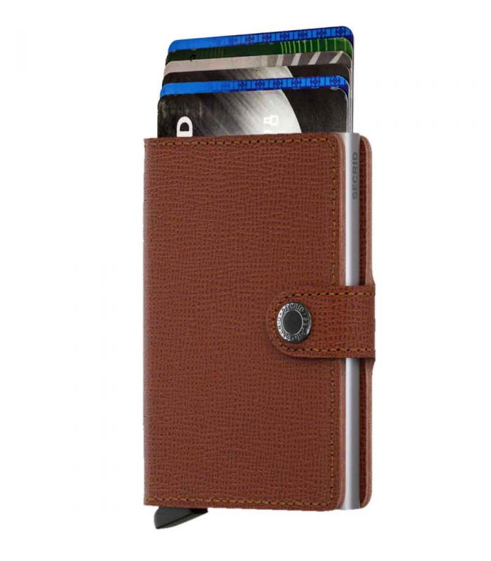 SECRID - Secrid mini wallet leather crisple caramel