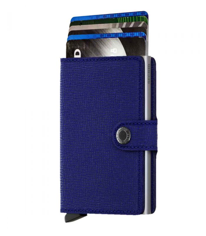 SECRID - Secrid mini wallet leather crisple indigo