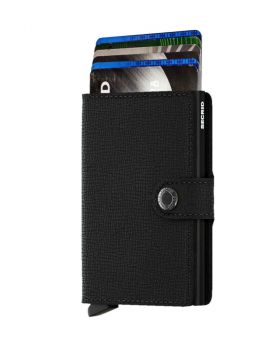 Secrid mini wallet leather crisple black