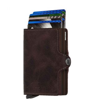 Secrid twin wallet leather vintage chocolate 