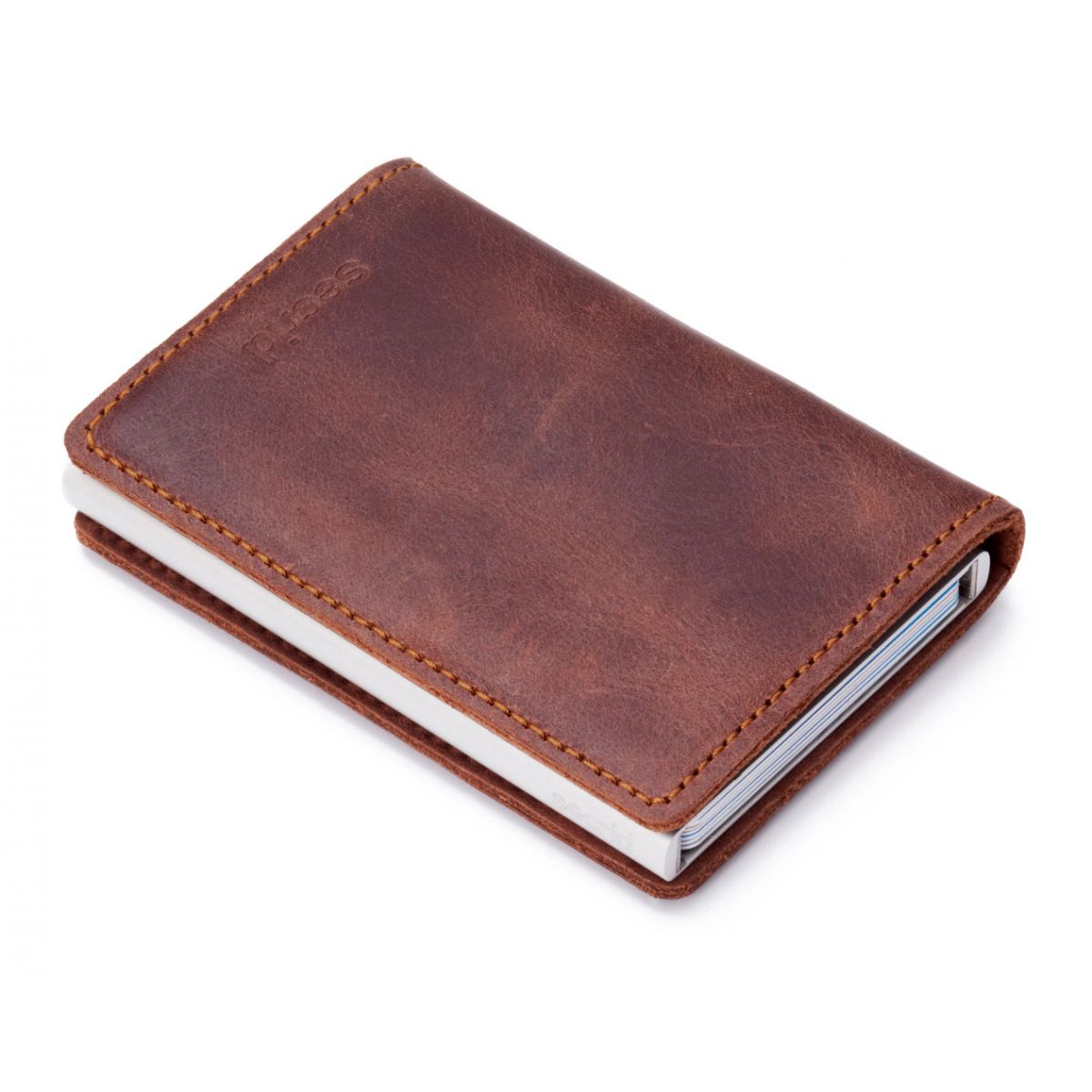Secrid slim wallet leather vintage brown- SECRID - product code ...